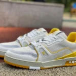 LOUIS VUITTON Trainer White Yellow