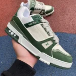 LOUIS VUITTON Trainer White Green