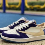 Travis Scott x Air Jordan 1 Low Golf White Blue Purple DN7866-808