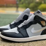 Air Jordan 1 Mid SE WMNS Black White Sneakers FB9892-002