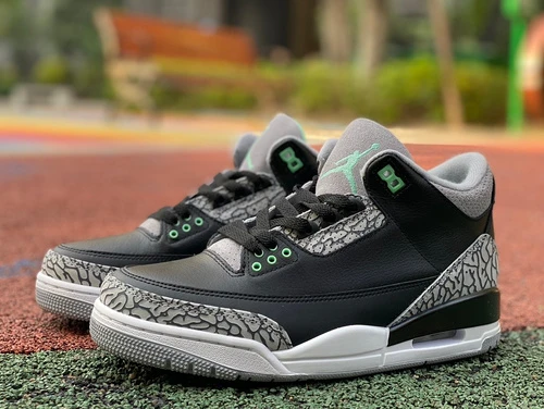 Air Jordan 3 "Green Glow" Black Green