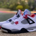 Air Jordan 4 "What The" Red Blue CI1184-146  LJR Edition