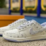 Nike Dunk x Louis Vuitton White Purple Print FC1688-132