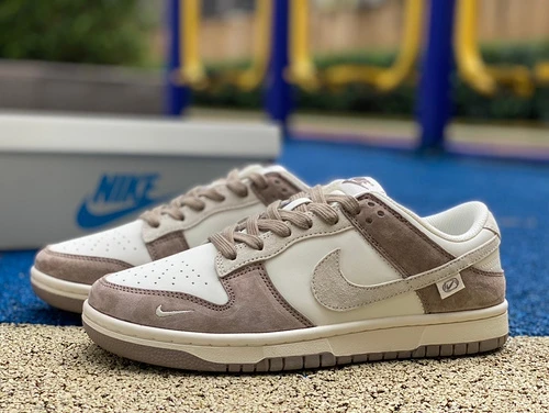 Nike Dunk Low White Grey Brown Suede JH8037-925