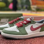 Air Jordan 1 Low "CNY" White Green Sneakers FN3727-100