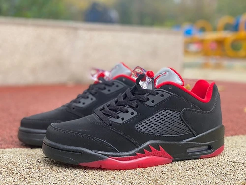 Air Jordan 5 Retro Low "Alternate 90" Black Red 819171-001