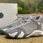 Air Jordan 14 "Flint Grey" Grey Suede Sneakers FJ3460-012