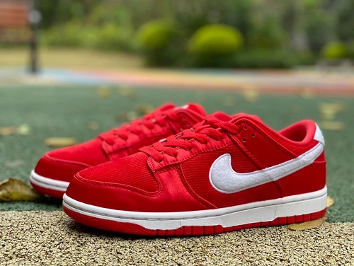 Nike Dunk Low Red White Corduroy FZ3548-612