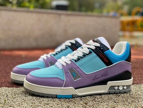 LOUIS VUITTON Trainer Purple Blue