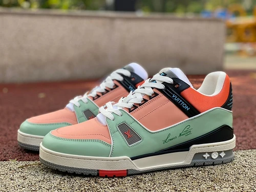 LOUIS VUITTON Trainer Pink Green