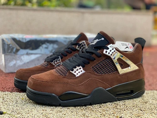 Air Jordan 4 "Liquid Metal" Brown Black AQ9129-002