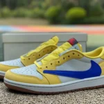 Travis Scott x Air Jordan 1 Low Canary White Yellow Blue LJR 8.0