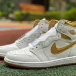 Air Jordan 1 White Gold Sneakers FD2596-107