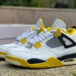 Air Jordan 4 "White Black Yellow" AJ4 AQ9129-101