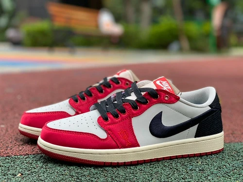 Air Jordan 1 Low OG White Black Red FN0432-100