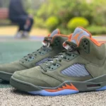 Air Jordan 5 Retro Olive LJR Edition High Top AJ5 Olive Green DD0587-308