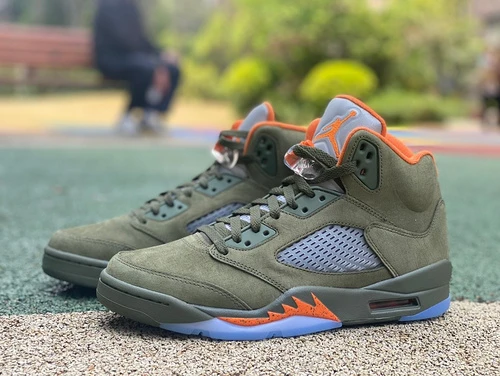 Air Jordan 5 Retro Olive LJR Edition High Top AJ5 Olive Green DD0587-308