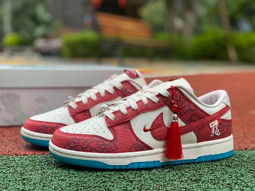 Nike Dunk Low "Year of the Dragon" White Red FZ5065-112