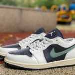 Air Jordan 1 Low WMNS White Black Green Sneakers DC0774-001