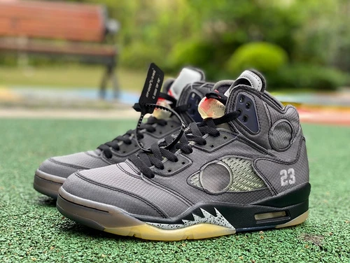 Off-White x Air Jordan 5 "Black" CT