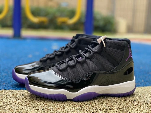 Air Jordan 11 Black Purple Basketball Shoes CT8812-999