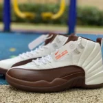 Air Jordan 12 "Chocolate" White Brown Sneakers FZ5026-100