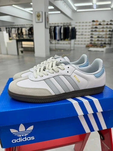 Adidas Samba Vegan Blue Grey ID2055