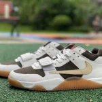 Travis Scott x Jordan Cut The Check White Black Brown FZ8117-100