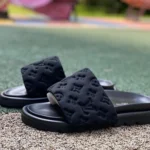 LOUIS VUITTON Pool Pillow Comfort Slides Black