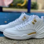 Air Jordan 12 WMNS "Phantom" White Gold Sneakers FD9101-007