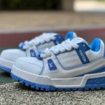 LOUIS VUITTON Trainer Maxi White Blue