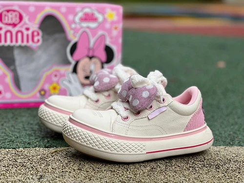 Disney x OLD ORDER x Converse Pink White