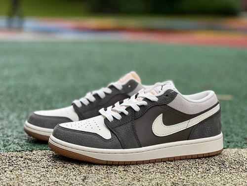 Air Jordan 1 Low Magpie White Gray Brown FD0399-004