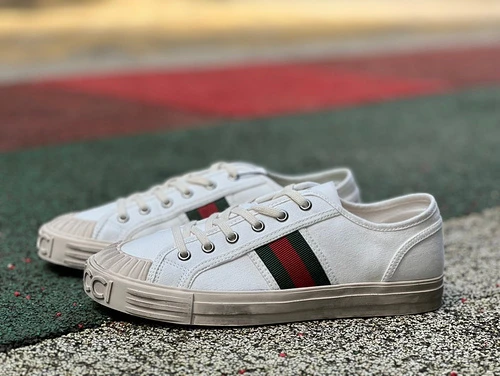 Gucci Canvas Shoes White