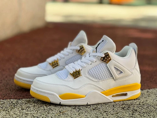 Air Jordan 4 "White Orange" AJ4 AQ9129-101