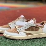 Travis Scott x Air Jordan 1 Low White Brown Pink DM7886-106