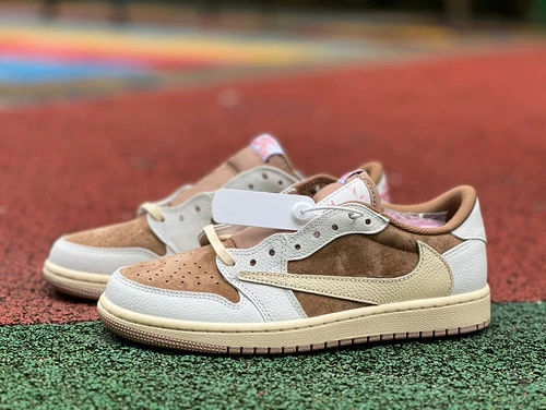 Travis Scott x Air Jordan 1 Low White Brown Pink DM7886-106