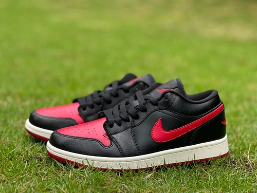 Air Jordan 1 Low Bred Sail Black Red DC0774-061