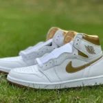 Air Jordan 1 White Gold Sneakers FD2596-107