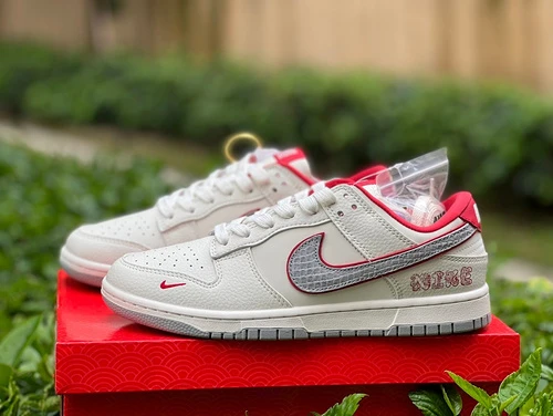 Nike Dunk Low "Year of the Dragon" White Red DQ1098-366