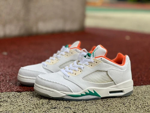 Air Jordan 5 Low G Golf "White Green" CW4204 100