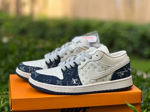 Air Jordan 1 Low LV White Blue Denim SJ9950-003