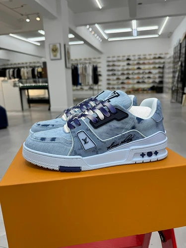 LV Trainer Blue Denim