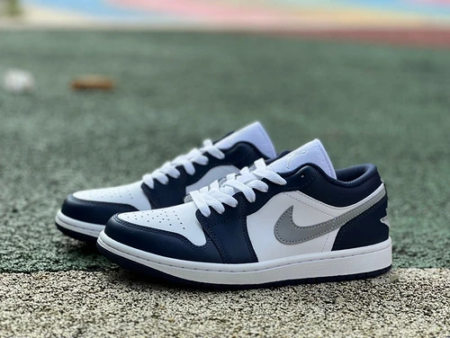 Air Jordan 1 Low White Blue Grey 553558-141