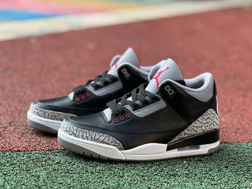 Air Jordan 3 "Black Cement" Nike Swoosh DN3707-010