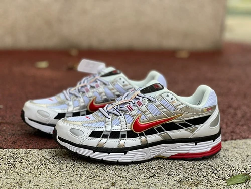 Nike P-6000 White Red Black Silver BV1021-101