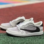 Louis Vuitton x Travis Scott x Air Jordan 1 Low Grey Black Sneakers LX1988-10