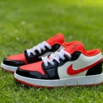 Air Jordan 1 Low White Orange Black Patent Leather DV1335-800