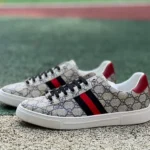 Gucci Ace Red Brown Beige