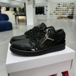 AJ1 Low Black Patent Leather HJ7743-010